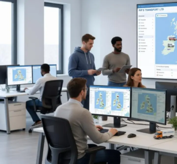 Digital technology integrated with a modern transport fleet